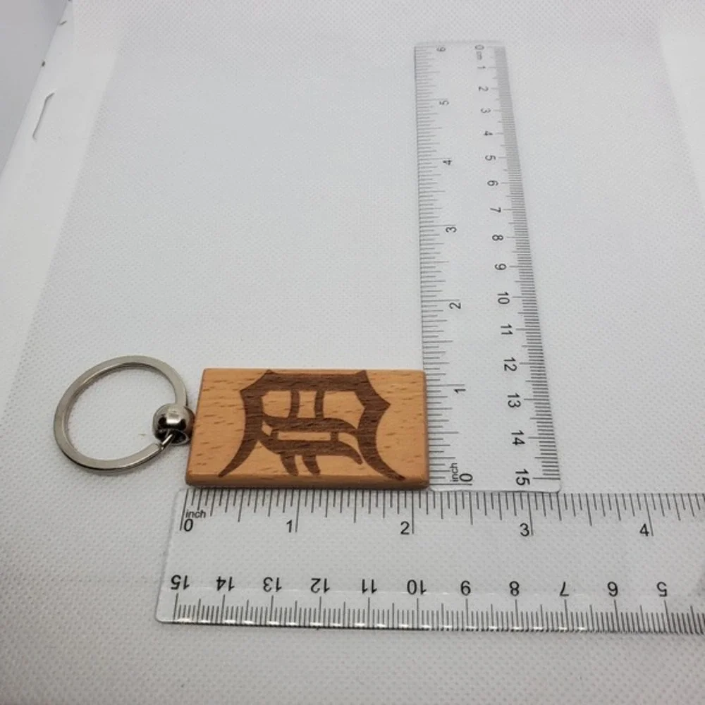 DETROIT TIGERS BASEBALL one custom wood‎ keychain laser burned